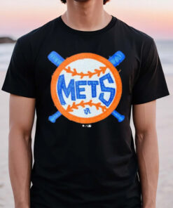 Mets Patch Baseball Embroidery Motifs Logo 2024 T-Shirt2