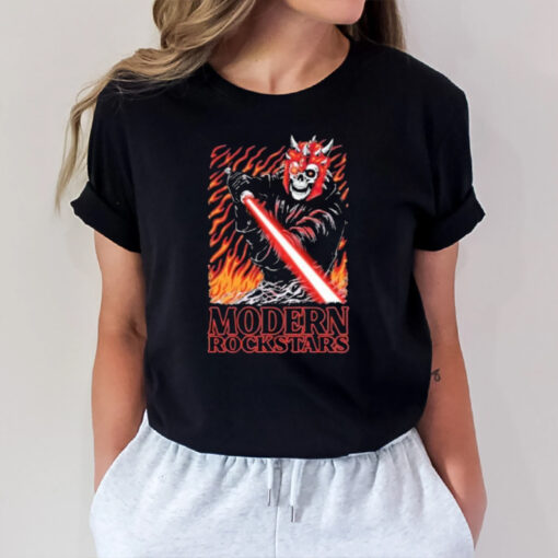 Modern Rockstars Skeleton With Laser Sword T-Shirt2