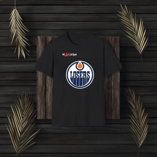 Oilers Parody Unfan Losers Logo T-Shirt3