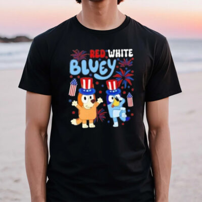 Red White Bluey 4th Of July T-Shirt2