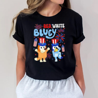 Red White Bluey 4th Of July T-Shirt3