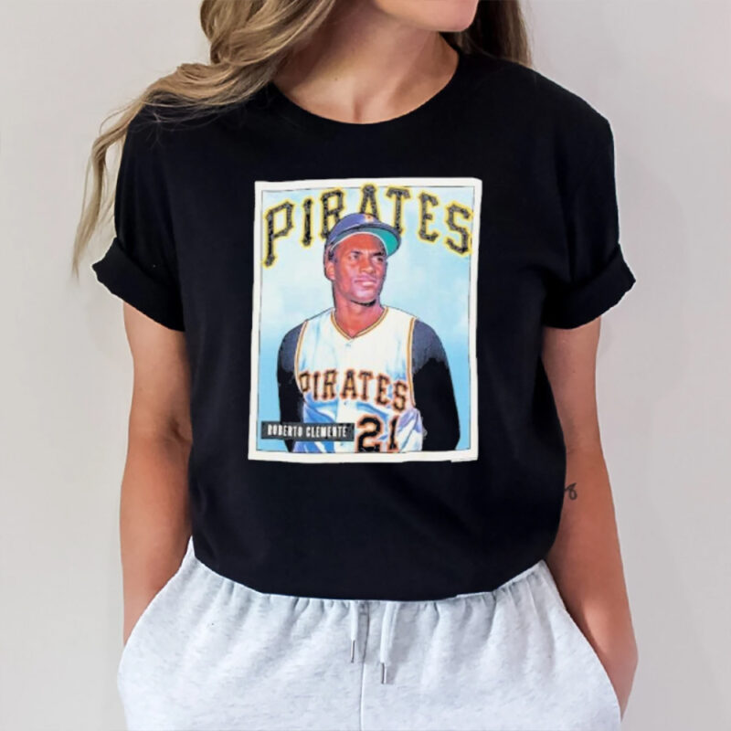 Roberto Clemente Pittsburgh Pirates Mitchell & Ness Cooperstown Collection Collectors Connection T-Shirt2