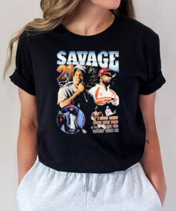 Savage 21 I Know Satan Down That Path But God Walkin’ With Me T-Shirt2