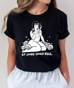 Spooky Booty If Looks Could Kill Skull Heart T-Shirt2