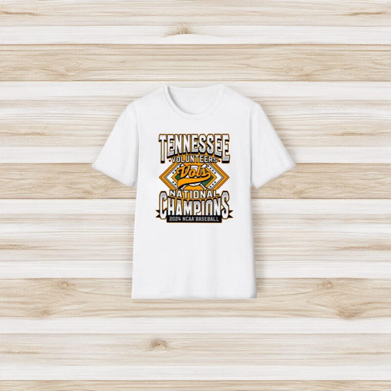 Tennessee Volunteers Vols National Champions 2024 NCAA Baseball T-Shirt