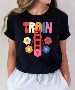 Train Golden Flowers T-Shirt2