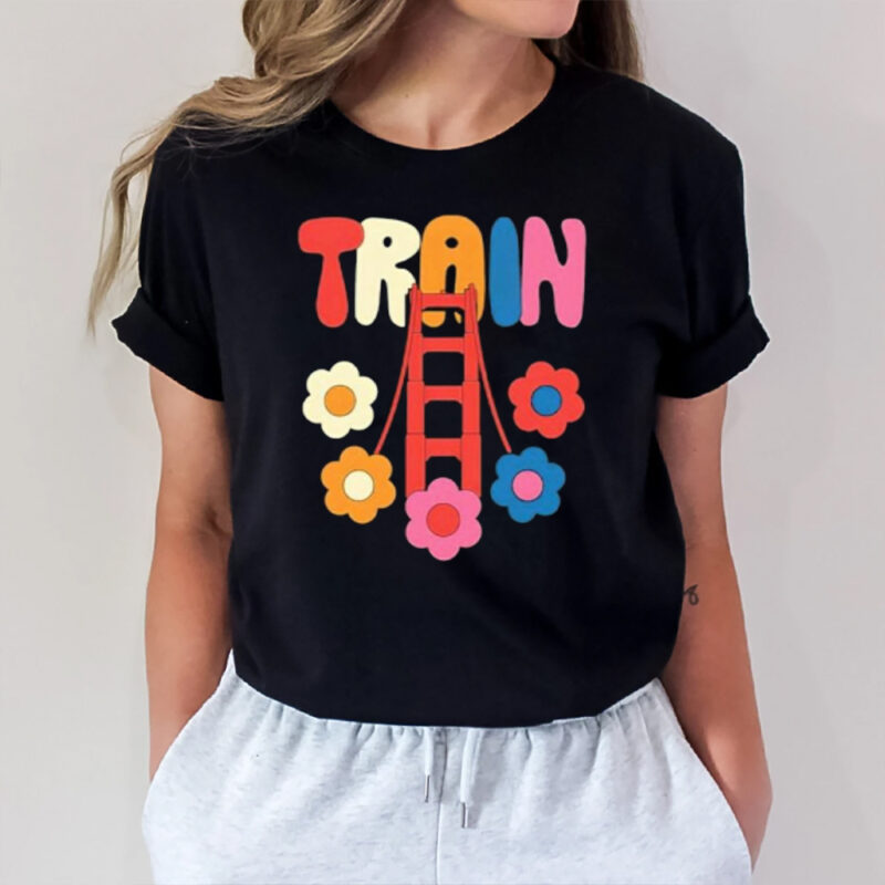 Train Golden Flowers T-Shirt2