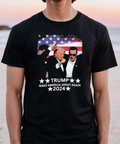 Trump Mugshot Usa Shot Fulton County Maga When Tyranny Becomes Law Rebellion Becomes Duty T-Shirt2