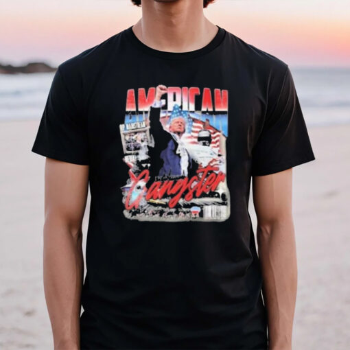 Trump Shooting American Gangster Sheepey Legends Never Die 2024 Tee2