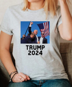 Trump Shot Assassination Attempt Trump 2024 Fist Raised T-Shirt