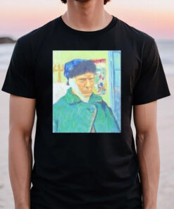 Trump Shot Painting Style Van Gogh T-Shirt2