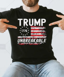 Trump Unbreakable 1776 President Donald Trump Us Flag T-Shirt3