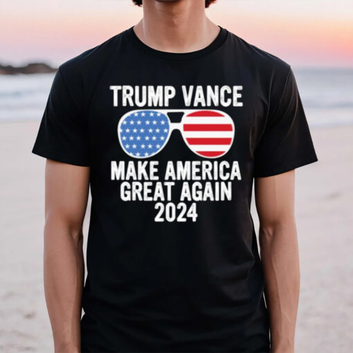 Trump Vance 2024 Make America Great Again Sunglasses T-Shirt2