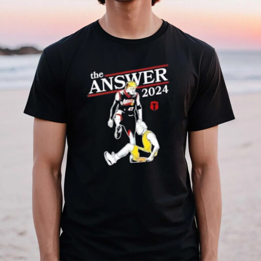 Trumplatinos Trump And Biden The Answer 2024 T-Shirt2