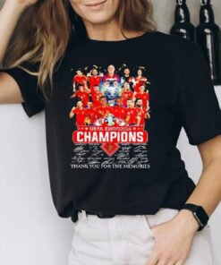 Uefa Euro Champions 2024 Celebration Signatures Thank,you For The Memories T-Shirt2