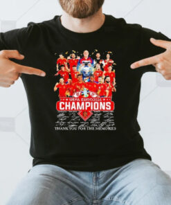 Uefa Euro Champions 2024 Celebration Signatures Thank,you For The Memories T-Shirt3