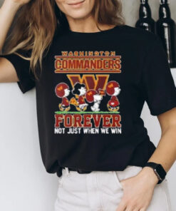 Washington Commanders Snoopy And Friends Forever Not Just When We Win T-Shirt2