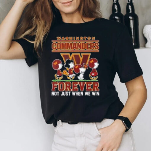 Washington Commanders Snoopy And Friends Forever Not Just When We Win T-Shirt2