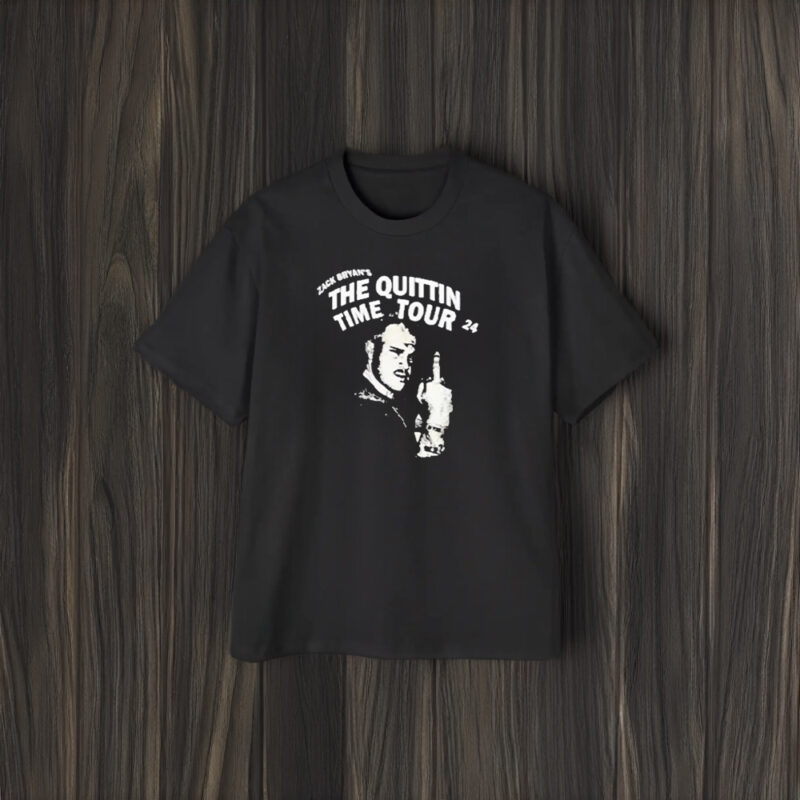 Zach Bryan Middle Finger The Quittin Time Tour 24 T-Shirt1