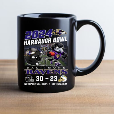 2024 The Harbaugh Bowl Ravens 30-23 Chargers Mug2