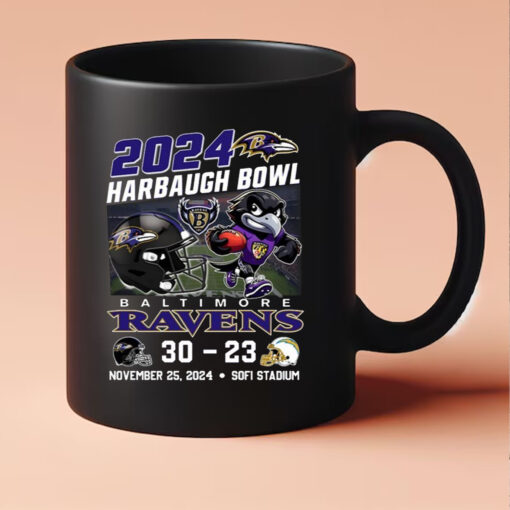 2024 The Harbaugh Bowl Ravens 30-23 Chargers Mug3