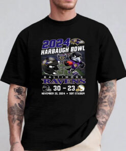 2024 The Harbaugh Bowl Ravens 30-23 Chargers T-Shirt