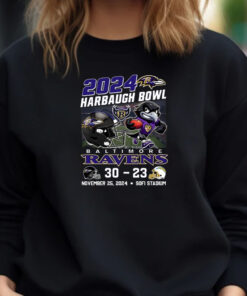 2024 The Harbaugh Bowl Ravens 30-23 Chargers T-Shirt1