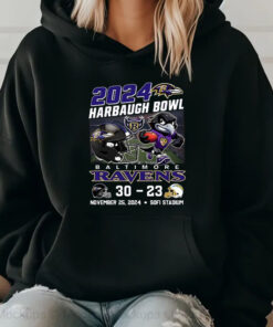 2024 The Harbaugh Bowl Ravens 30-23 Chargers T-Shirt2