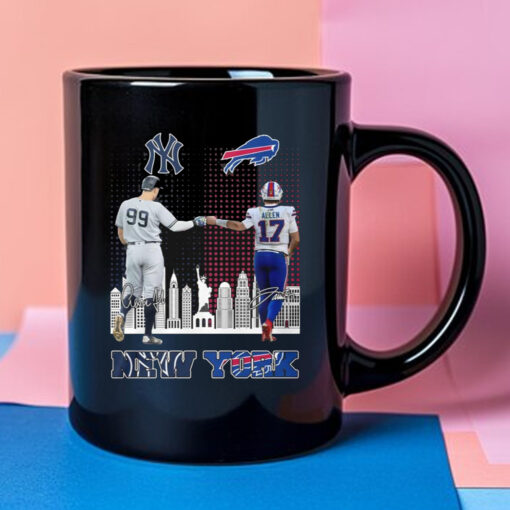 Arron Judge Yankees Allen Bills New York Mug 2024