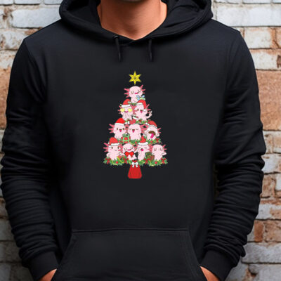 Axolotl Christmas Tree Sweatshirt , T-shirt , Hoodie , Long Sleeve T-shirt