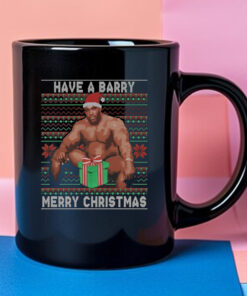 Barry Sitting Have a Barry Ugly Christmas Mug 2024