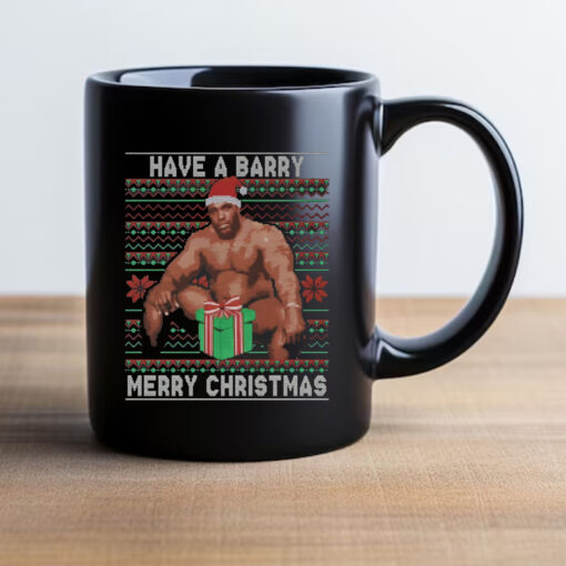 Barry Sitting Have a Barry Ugly Christmas Mug 20242