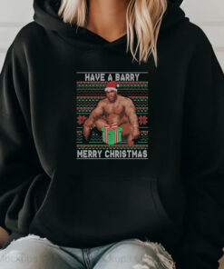 Barry Sitting Have a Barry Ugly Christmas T-Shirt 20242