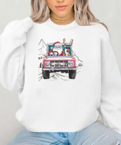 Bronco XMAS Santa Sweatshirt , Hoodie , T-Shirt , Long Sleeve T-shirt