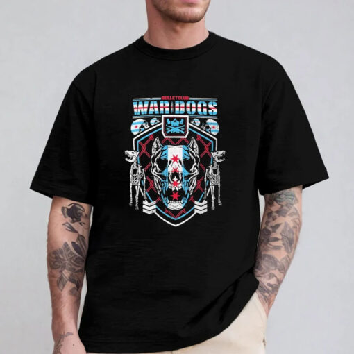 Bullet Club War Dogs Chicago Skull Logo T-Shirt 2024Bullet Club War Dogs Chicago Skull Logo T-Shirt 2024