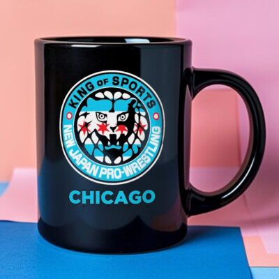 Chicago Lion Mark King Of Sports New Japan Pro-Wrestling Logo Mug 2024