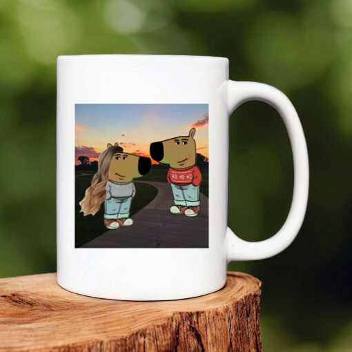 Chill Guy And Chill Girl Meme Mug 20241