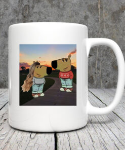 Chill Guy And Chill Girl Meme Mug 20243