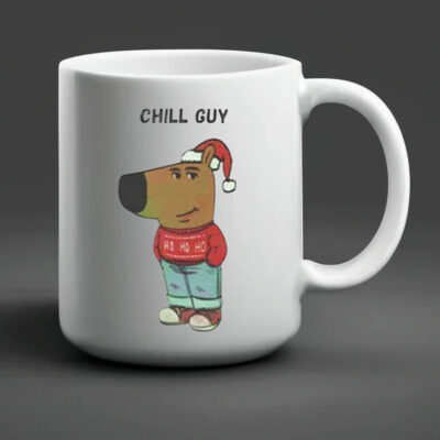 Chill Guy Christmas Mug 20242