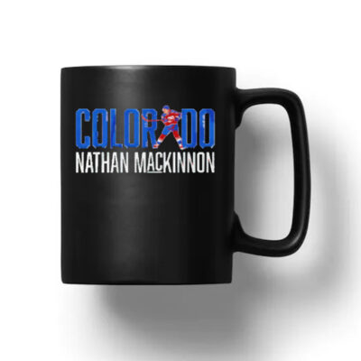 Colorado Avalanche Nathan MacKinnon Letter Star Mug 20241