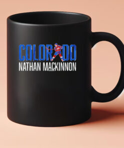 Colorado Avalanche Nathan MacKinnon Letter Star Mug 20243