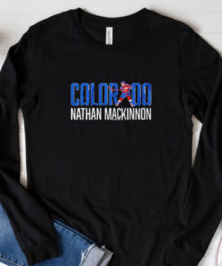 Colorado Avalanche Nathan MacKinnon Letter Star T-Shirt 20243