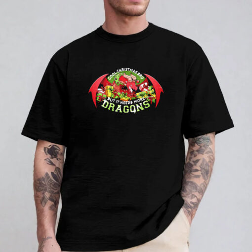 Cool Christmas Bro But It Needs More Dragons T-Shirt 2024