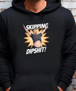 Elon Musk - Skipping Dipshit Satirical Sweatshirt , T-shirt , Hoodie , Long Sleeve T-shirt