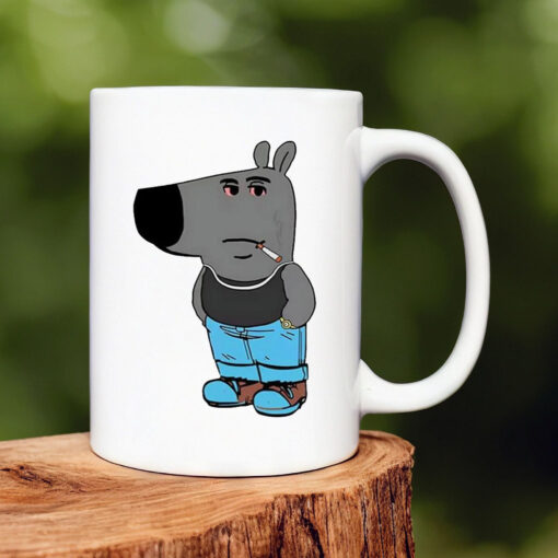 Funny Chill Guy Smoking Mug 20241