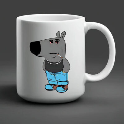 Funny Chill Guy Smoking Mug 20242