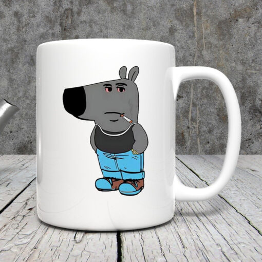 Funny Chill Guy Smoking Mug 20243