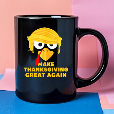 Funny Trump Turkey Autumn Fall Make Thanksgiving Great Again Mug 2024