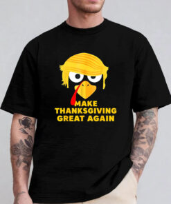 Funny Trump Turkey Autumn Fall Make Thanksgiving Great Again T-Shirt 2024