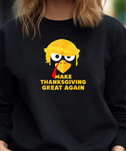 Funny Trump Turkey Autumn Fall Make Thanksgiving Great Again T-Shirt 2024